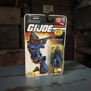 Vintage New Hasbro G.I. Joe Anti-Armor Trooper Action Figure - Blue and Black
